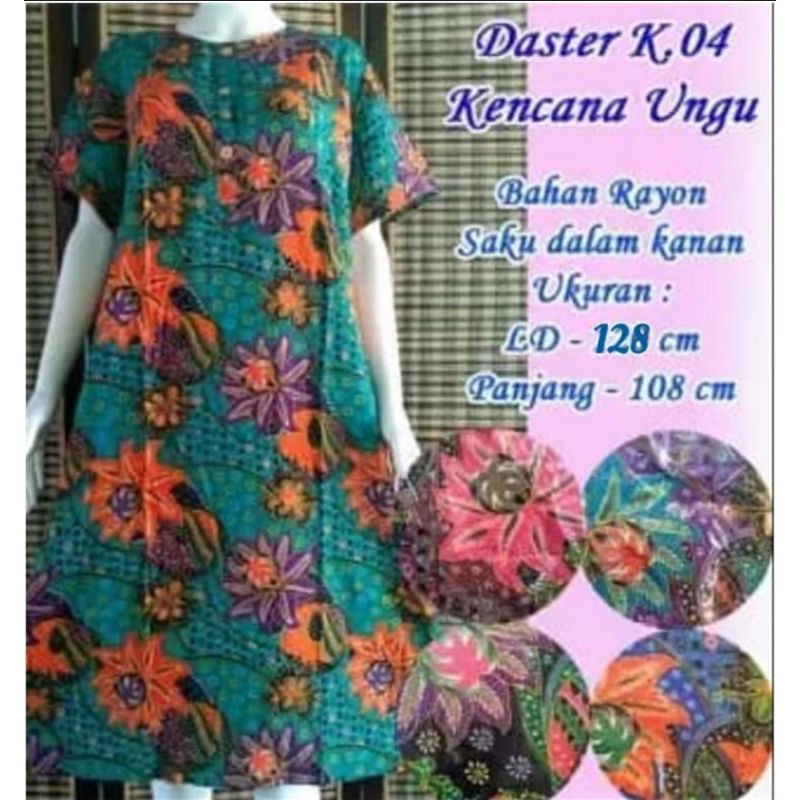 DASTER kencana ungu lebel biru