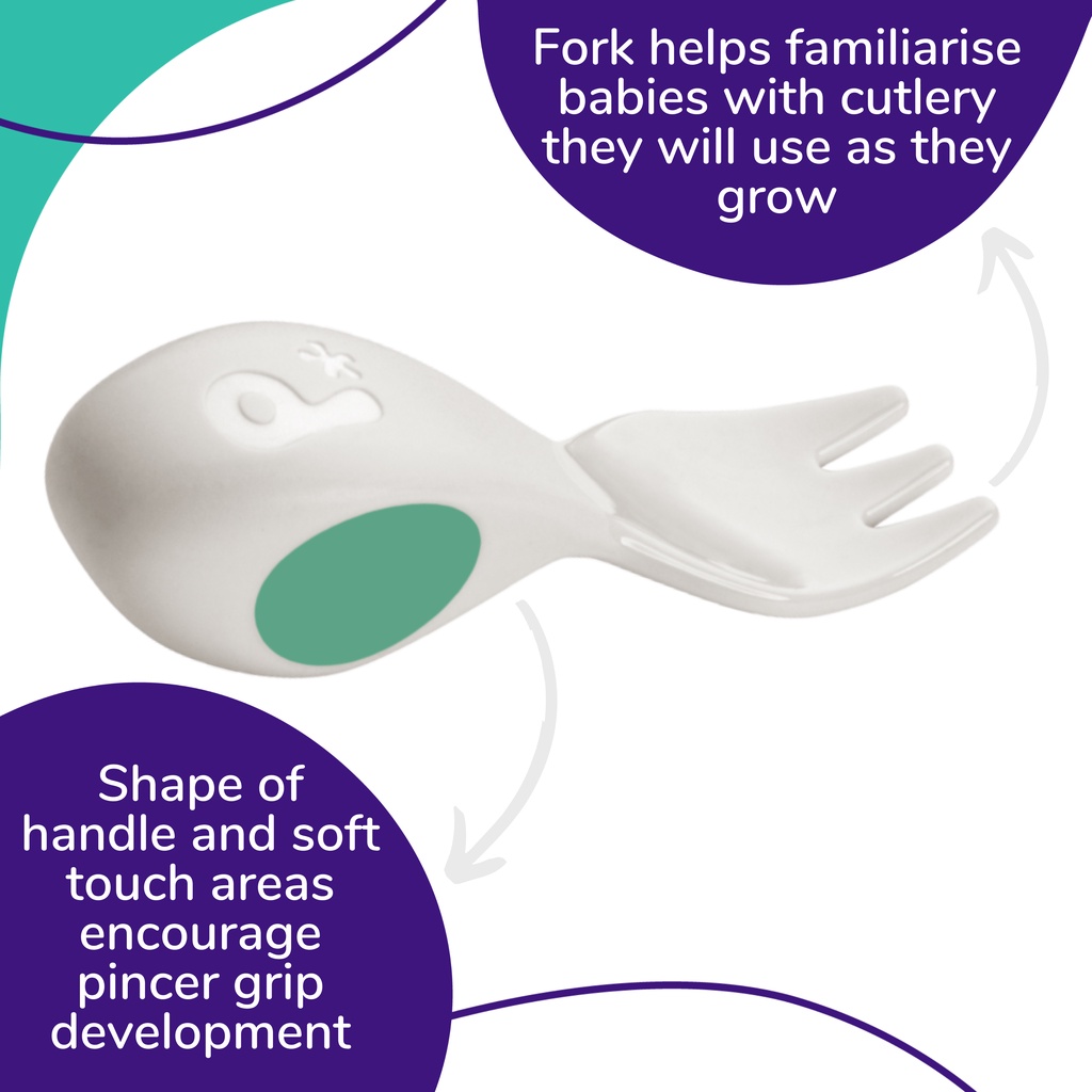 Doddl Baby Cutlery Set &amp; Case - Spoon Fork Babies Bayi Peralatan Makan Sendok Garpu Anak Dengan Kotak Pouch Training Plastic MPASI Ergonomic BLW