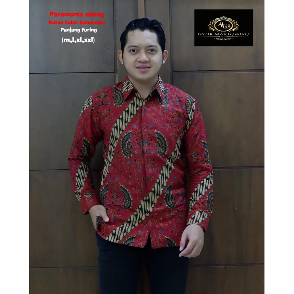 PARAMARTA ABANG kemeja batik pria lengan panjang terbaru ORIGINAL BSO OFFICIAL