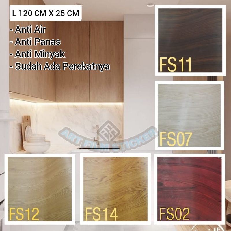 STIKER KAYU UNTUK DEKORASI MEJA LEMARI FURNITURE LBEAR 122CM