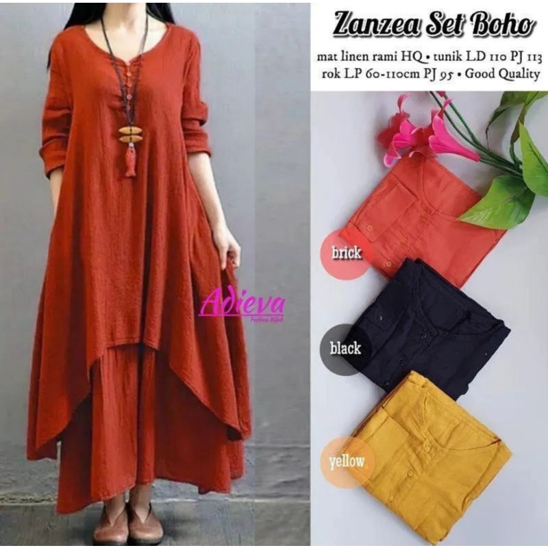 SETELAN WANITA / ZANZEA SET BOHO