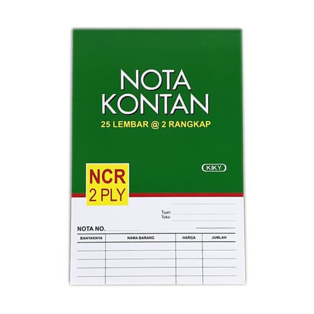 Nota Kontan NCR 1Ply  2 Ply Kiky / Nota Bon Merk Kiky