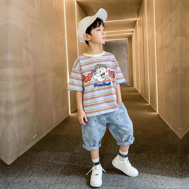 Setelan Anak Laki Laki Stripe Sailor Boy