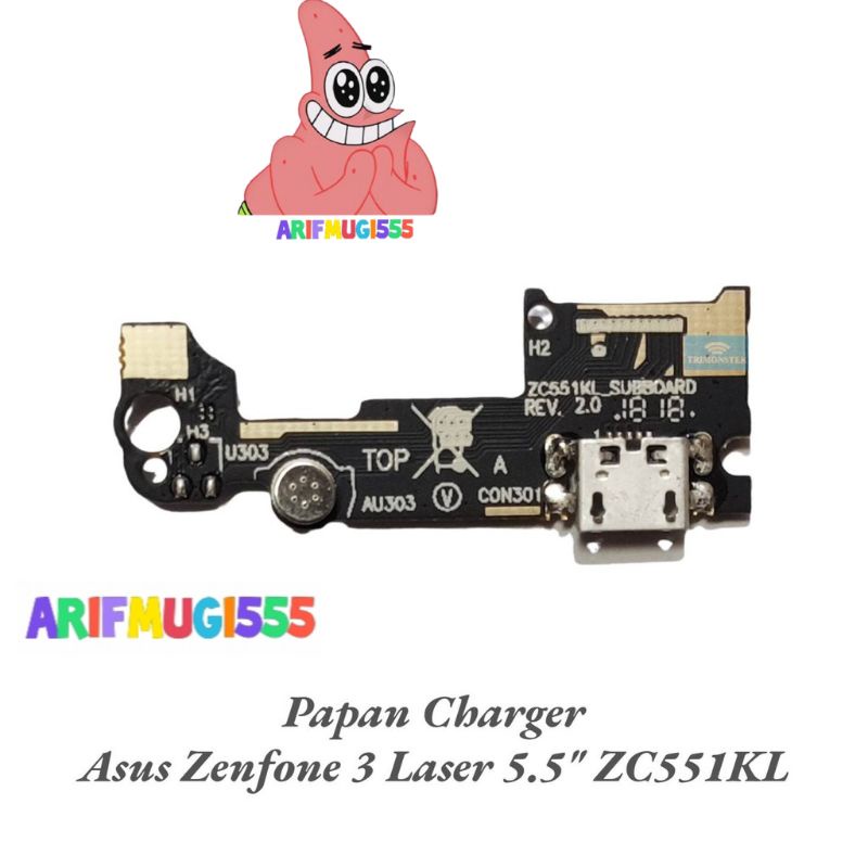 KONEKTOR PAPAN CAS CHARGER ASUS ZENFONE 3 LASER 5.5 ZC551KL ORIGINAL