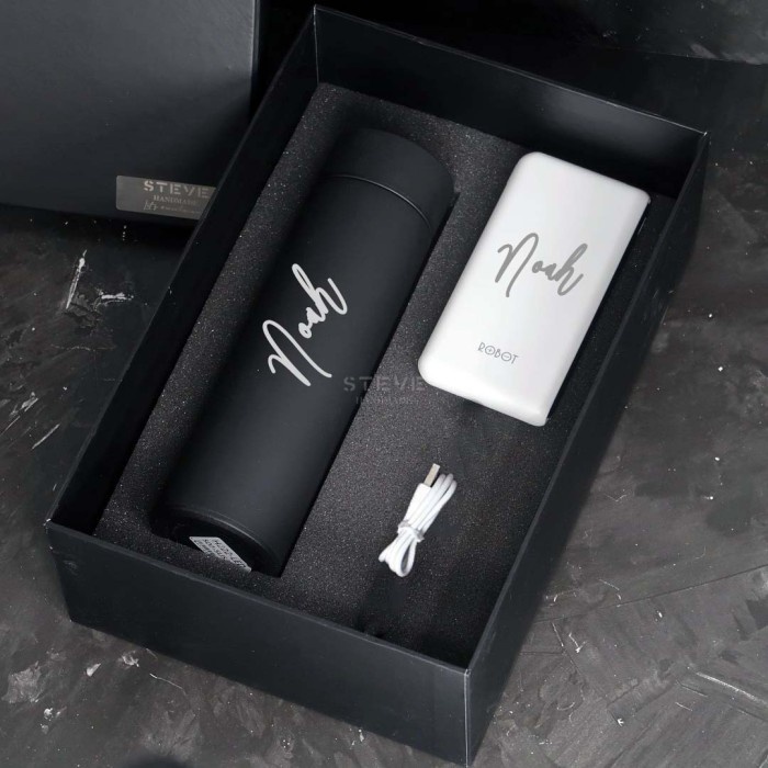 Gift Set Executive Premium B Tumbler Power Bank Steve Handmade