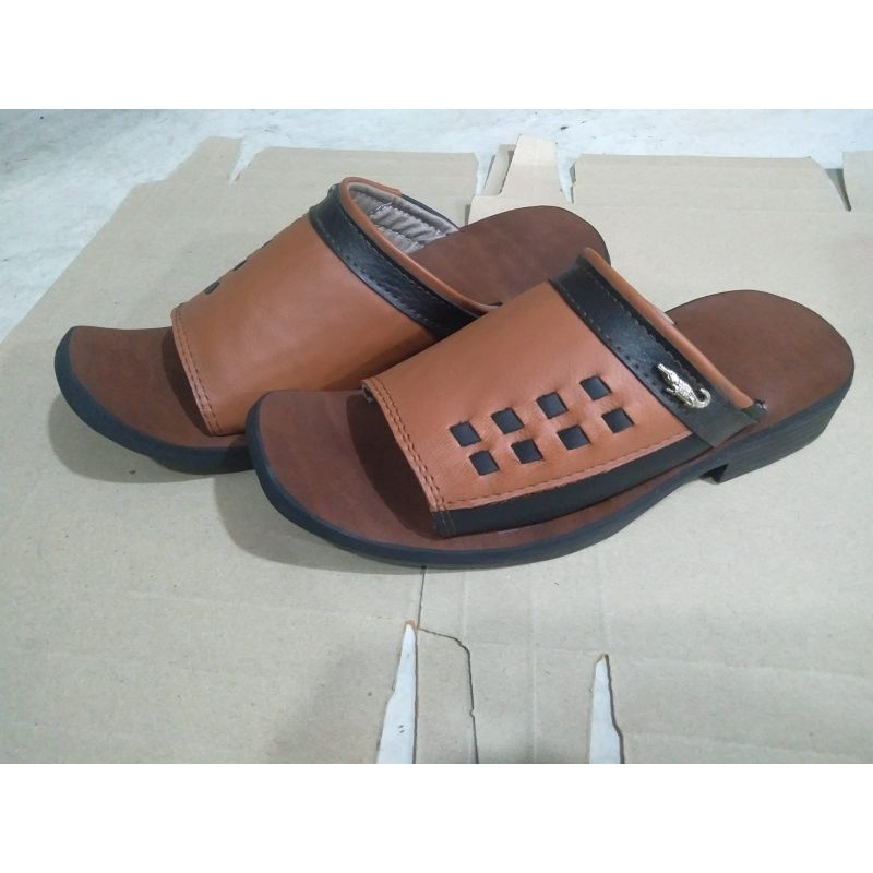 arisf sandal kulit/sandal kulitcowok/sandalkulitterbaru/sandalkulitslop