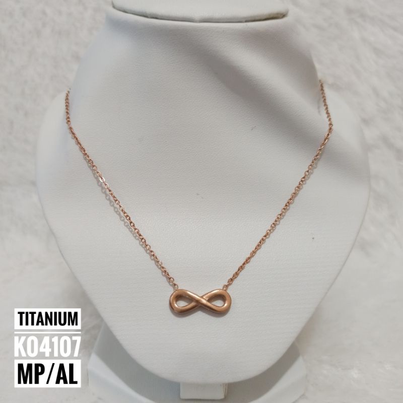 Kalung Titanium Infinity Polos K04107