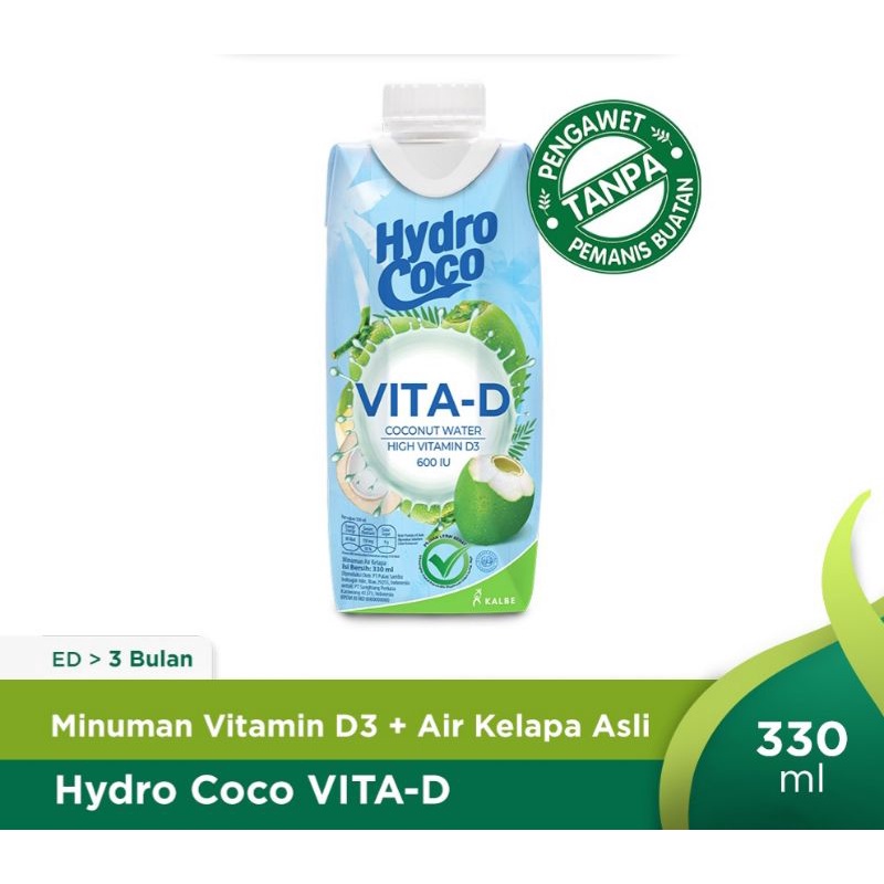 

HYDRO COCO 330 ML 330ML HYDRO COCO VITA-D 330 ML 330ML AIR KELAPA ASLI HYDROCOCO 330 ML 330 ML VITA-D HIDROVOCO VTA-D 330 ML 330ML