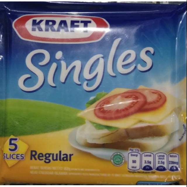 

Keju Kraft Singles Reguler 5 Slice