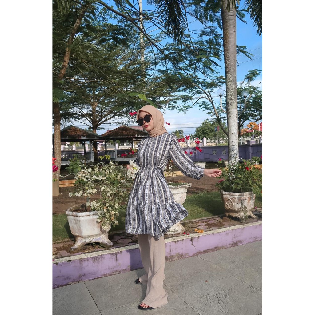 TUNIK FITRA - MUSLIM WANITA RAYON VOILD by Raline Mode