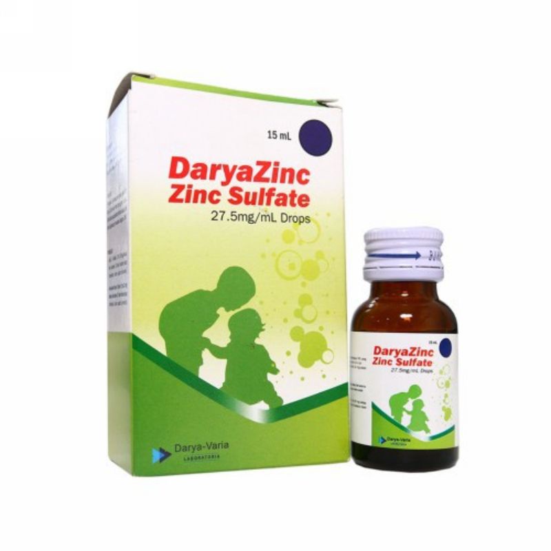 DaryaZinc Drop 15ml - Zinc Sulfate - Daryazinc Sirup 60ml