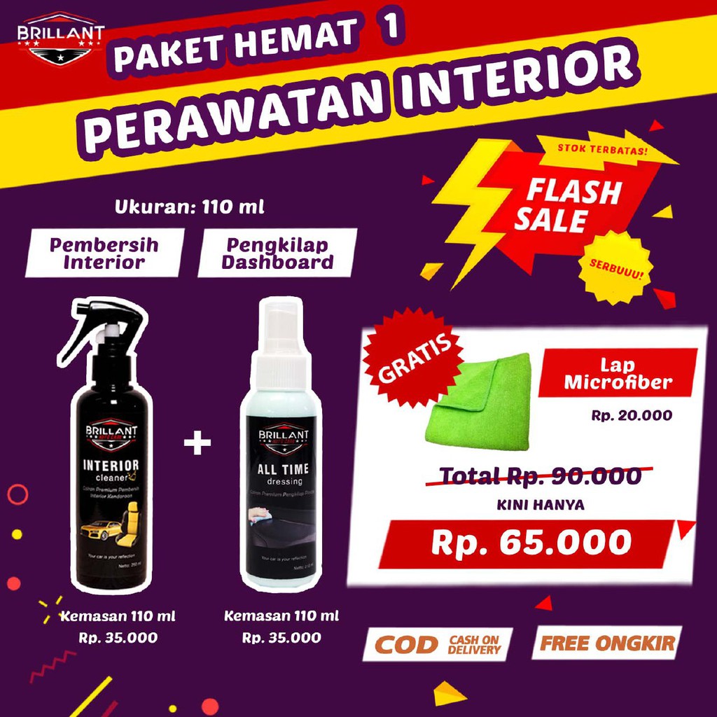 PAKET HEMAT PERAWATAN INTERIOR MOBIL | PEMBERSIH INTERIOR | PENGKILAP DASHBOARD |PENGKILAP DOOR TRIM