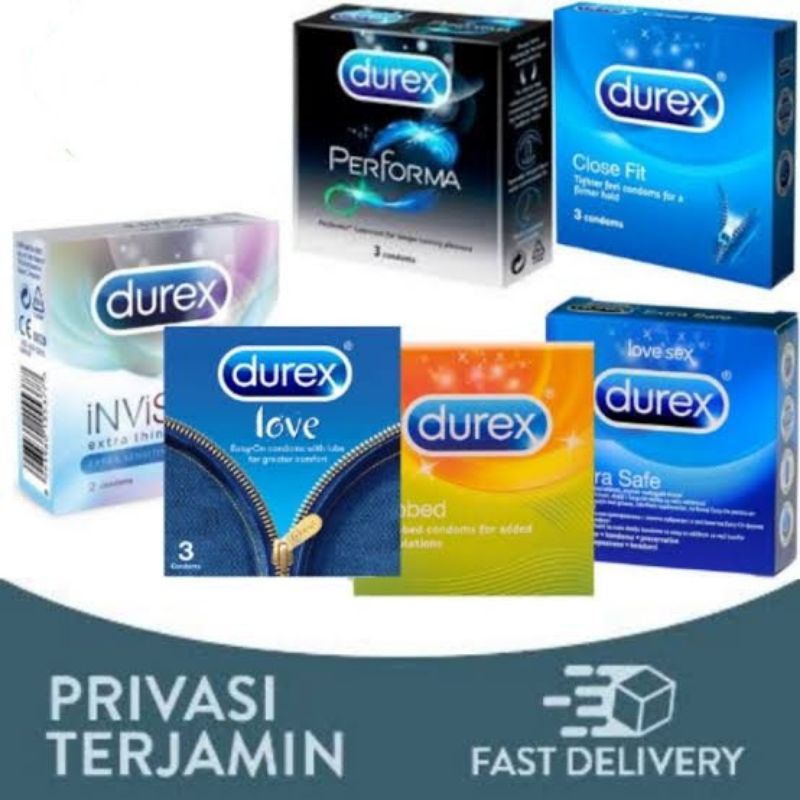 Kondom Durex Premium Love Close Fit Performa Fetherlite Invisible Extra Safe PleasureMax