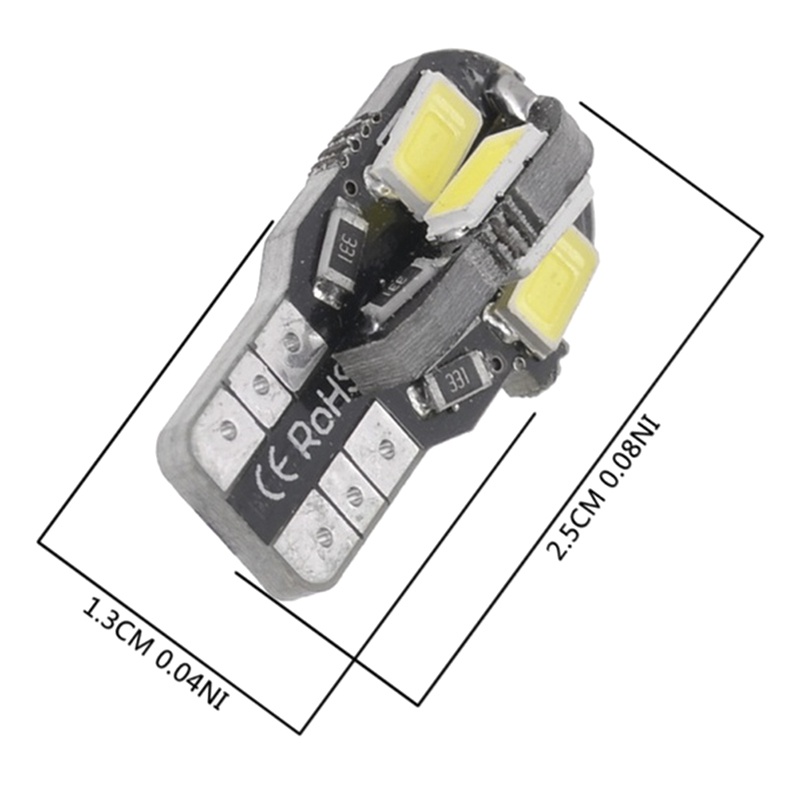 {LUCKID}10PCS Canbus T10 194 168 W5W 5730 8 LED SMD White Car Side Wedge Light Lamp