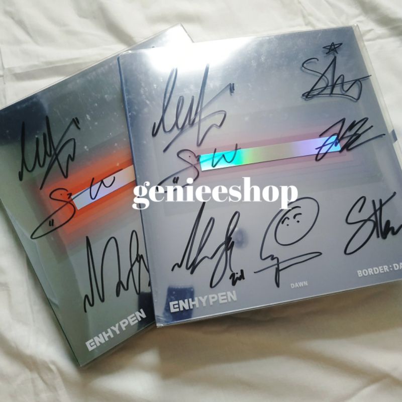 enhypen border day one bdo signed album full set dawn dusk version unsealed sealed photocard jungwon