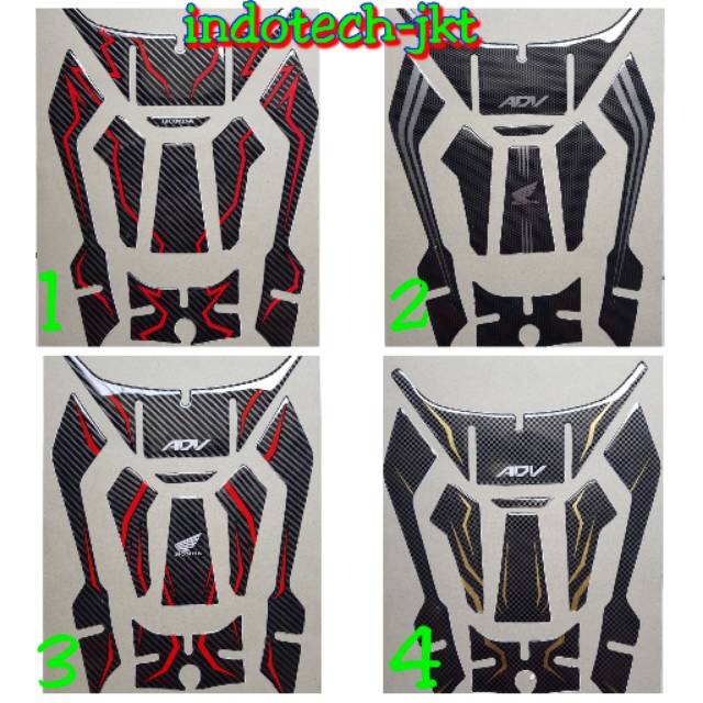 Honda ADV 150 Deck Pad Tank Pad Stiker Timbul