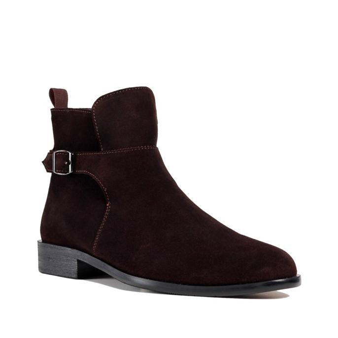 Prabu - Sumba Brown Sepatu Suede Boots Pria