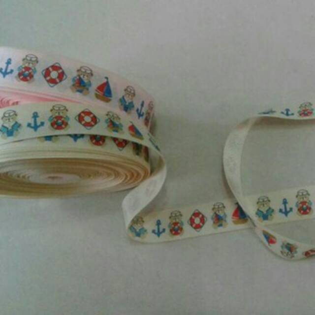 

Pita grosgrain 1" sailor bear