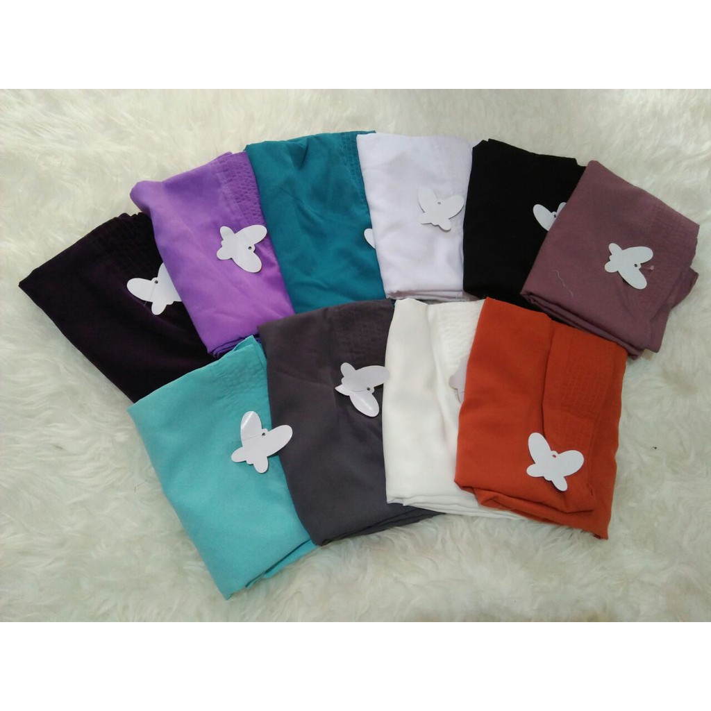 Khimar non busa Size M AULIA jilbab syari hijab antem anti tembem kerudung instan jeblos pet topi