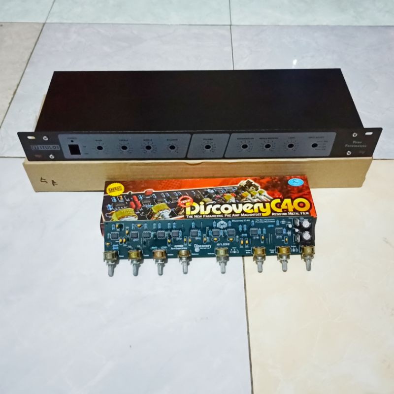 Paket Box Dan Kit Stereo Parametrik C40 Tone Control Scorpion