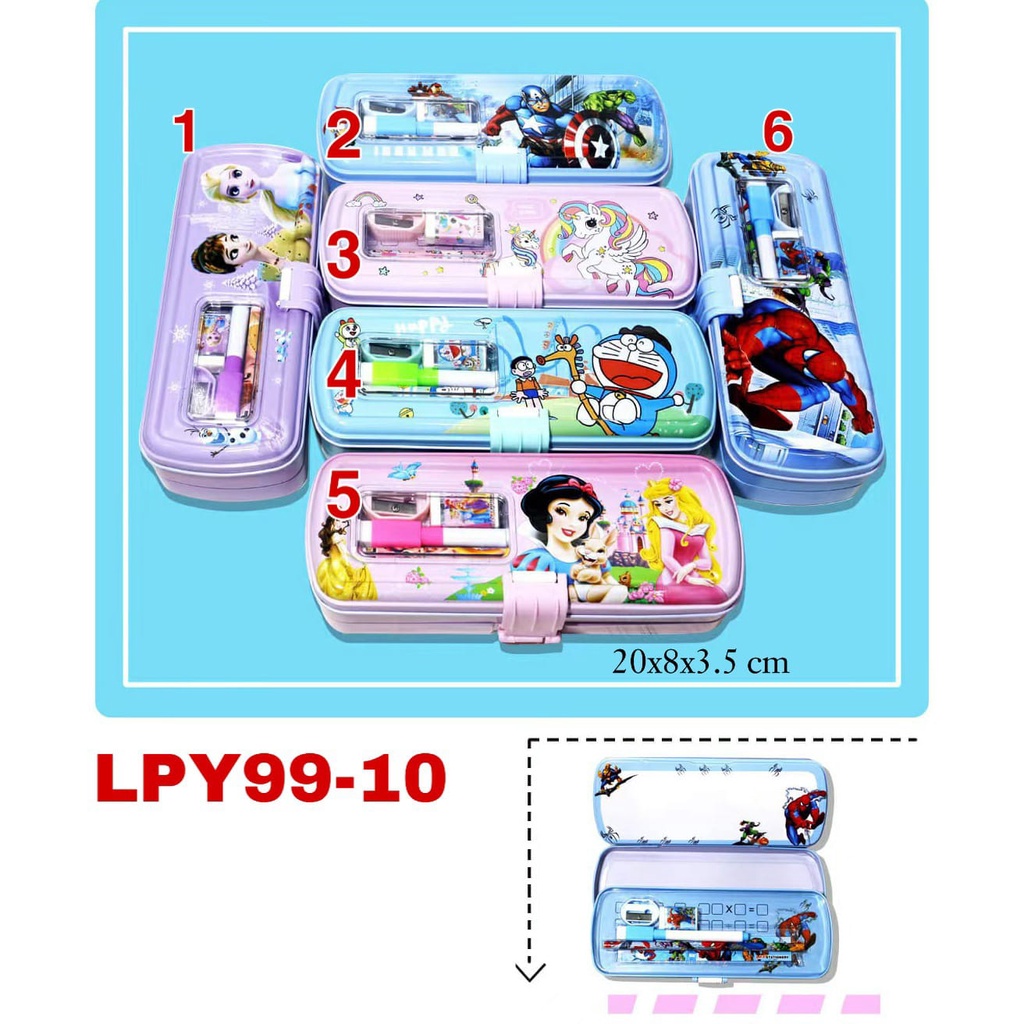 

Sos Kotak Pensil Kaleng Set+Wb 3 Susun 8X21/Tempat Pensil/Tepak/Pensil Case