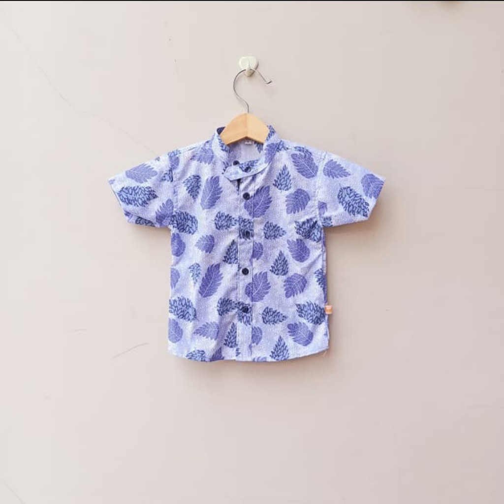 Mevlkids, Kemeja Batik Baju Batik Atasan Batik Anak Laki Laki Kerah Koko Lengan Pendek Usia 1 2 3 4 