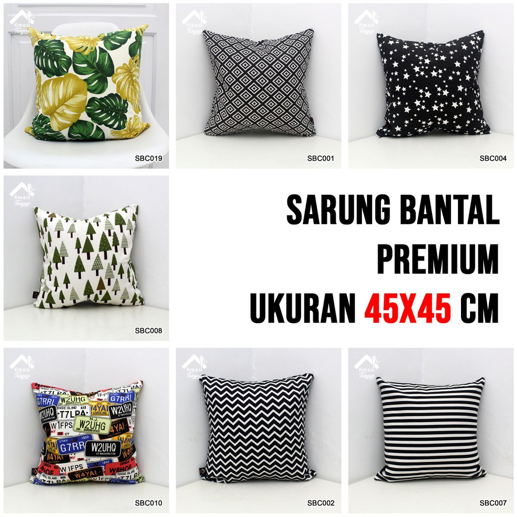 SARUNG BANTAL 40X40 CANVAS PREMIUM MOTIF 1