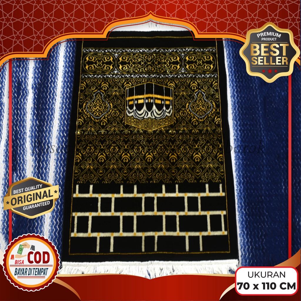 [Bayar Ditempat] - Sajadah Bludru Nurtex Tukey Dewasa Tebal Dan Empuk Ukuran Besar (70 X 110 Cm), Sa