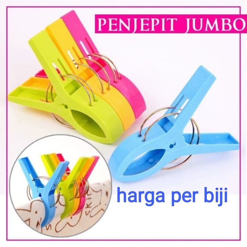 Penjepit Jepit Jemuran Selimut Baju Handuk Pakaian Plastik Besar Jumbo Jepitan Jemuran