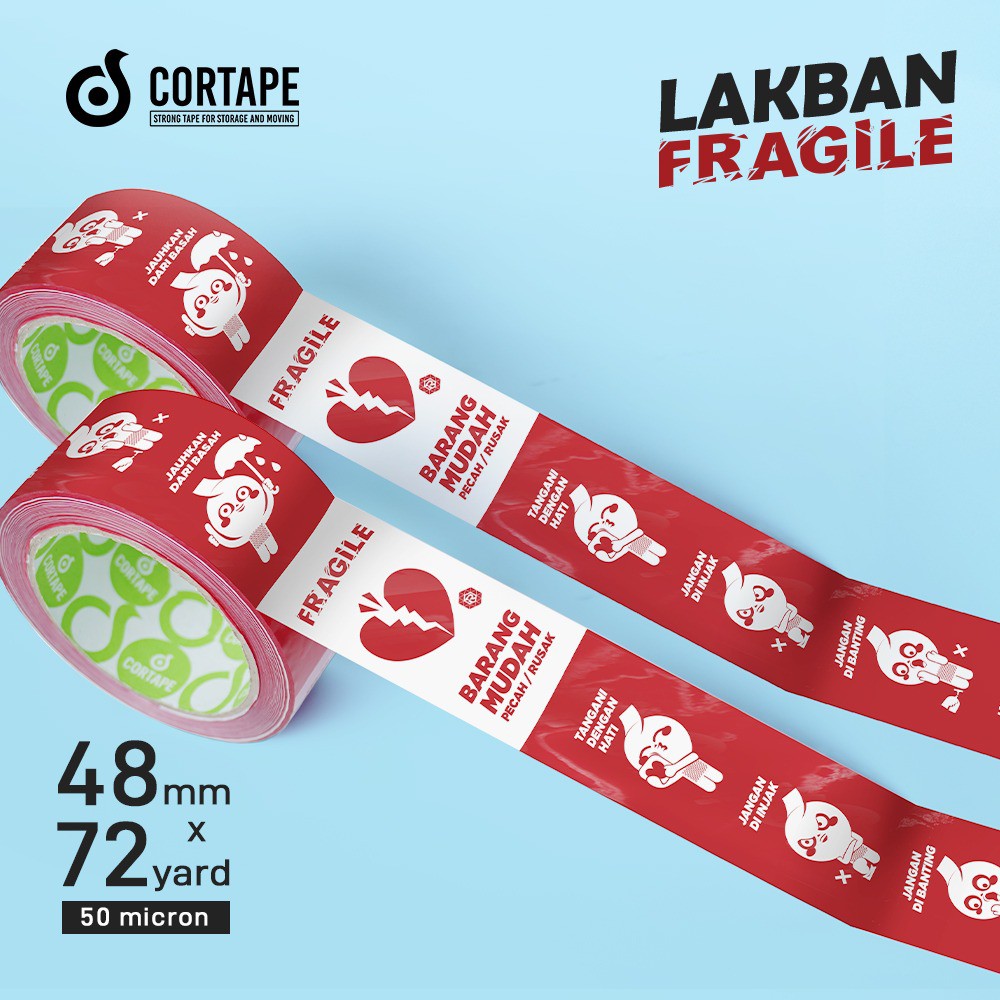 

LAKBAN FRAGILE MASCOT 48MM X 80Y