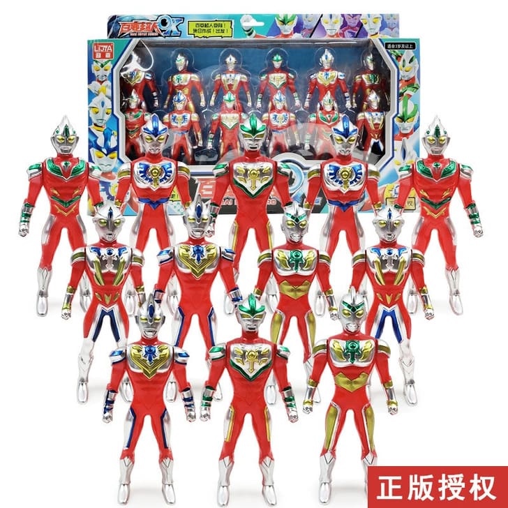 12 IN 1 SET ACTION FIGURE ULTRAMAN / MAINAN ANAK / ULTRAMAN