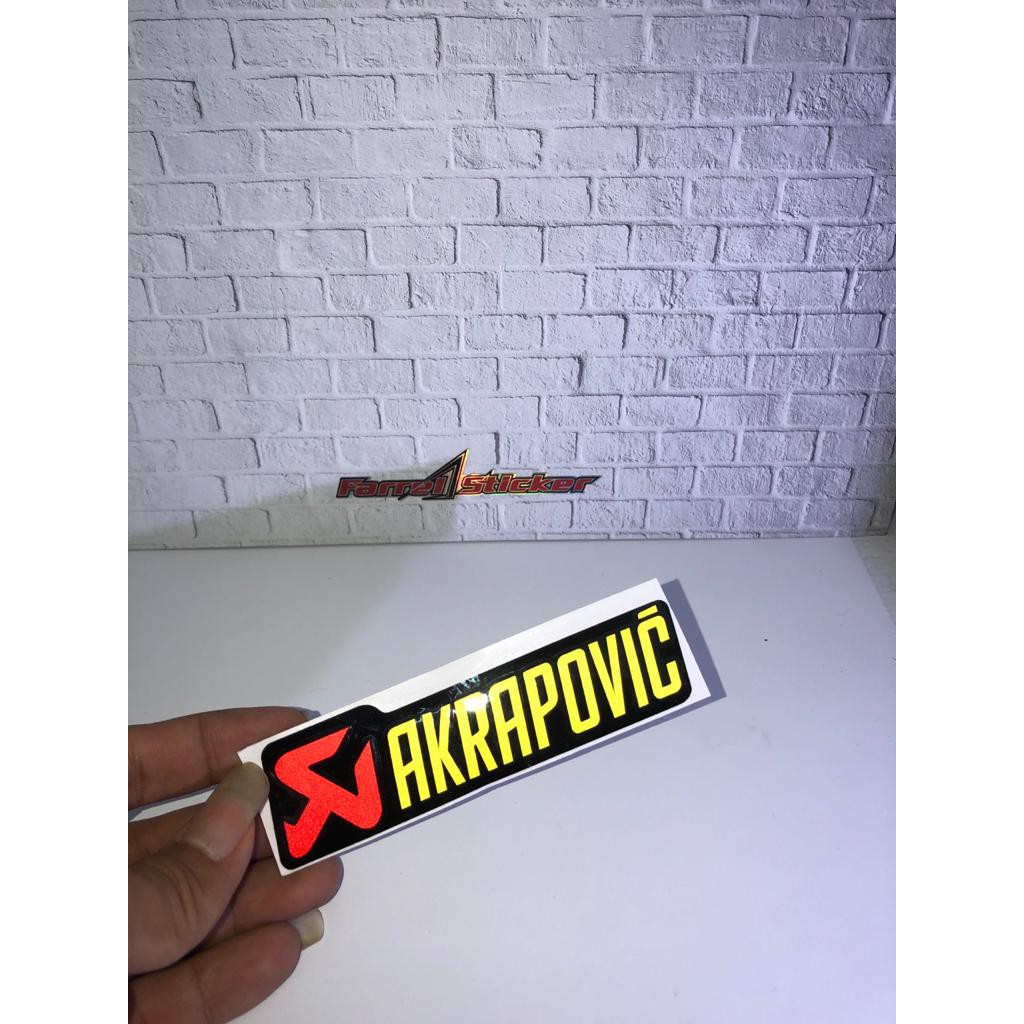 stiker sticker AKRAPOVIC