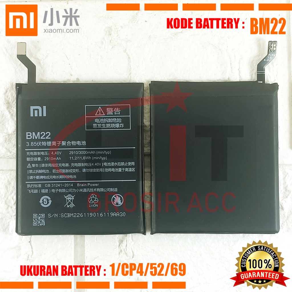 Baterai Battery Ori BM22 Xiaomi Mi 5, Mi 5 Pro , Mi 5 Prime