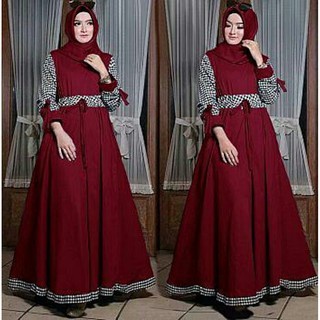 Wanita Gamis Gamis Muslim Terbaru Dewasa Syar i Lebaran Baju 2021 Wani