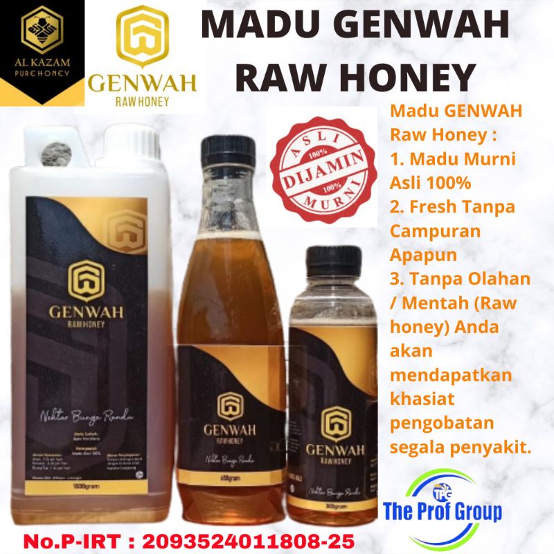 

Madu Murni Asli Genwah Raw Honey Mentah Nektar Randu Apis Mellifera