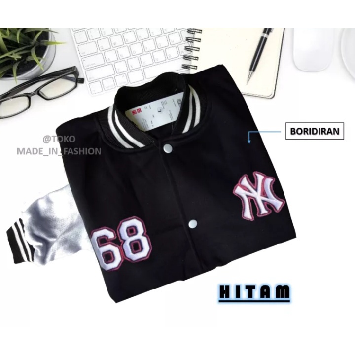 Jaket Baseball NY 68 / Jaket Bomber Varsity Baseball NY 68 / GRATIS ONGKIR