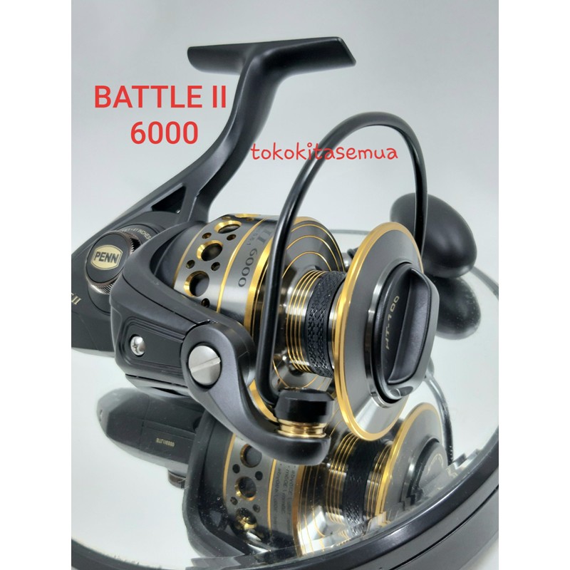 Penn Battle II Spinning Fishing Reel Black/Gold New Sealed 