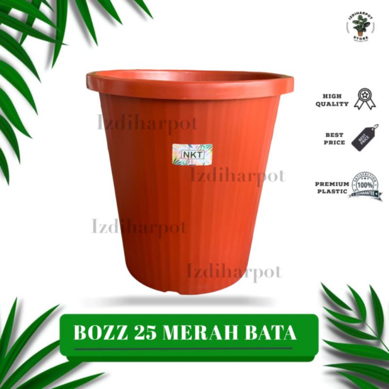 pot bunga tanaman tinggi NKT BOZZ 25 MERAH BATA - NKT BOZZ 25 MERAH BATA