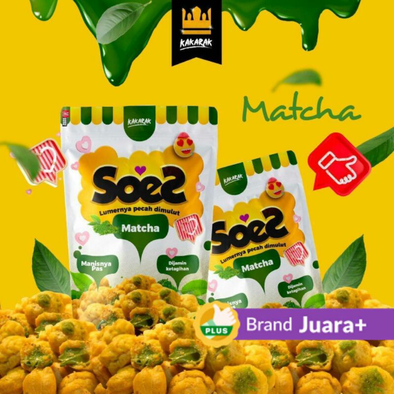 

Kakarak Soes Lumer Matcha 75 gr