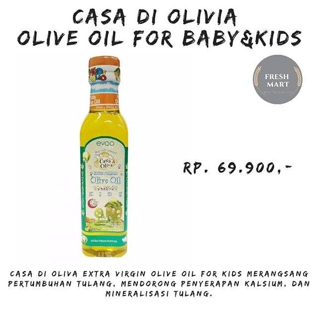 

CASA DI OLIVIA EVOO OLIVE OIL UNTUK BAYI &ANAK 250ml