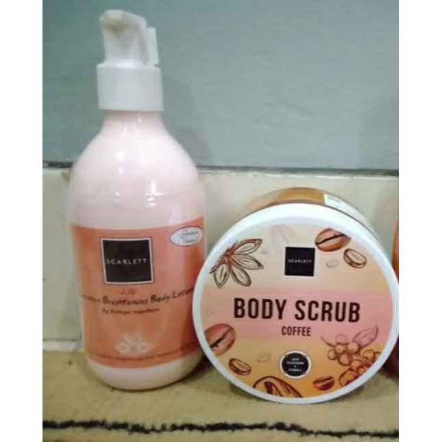 SCARLETT SCARLET PAKET WHITENING 2 IN 1 ORIGINAL BODY LOTION + BODY SCRUB