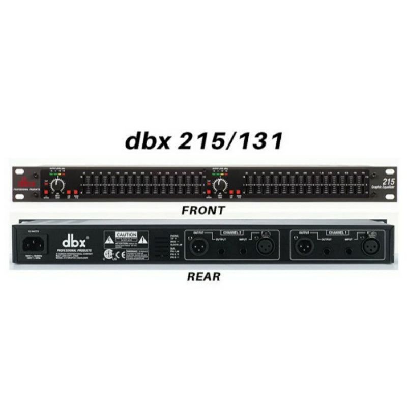 EQUALIZER DBX 215 + SUBWOOFER NEW INCLUDE SUB OUT