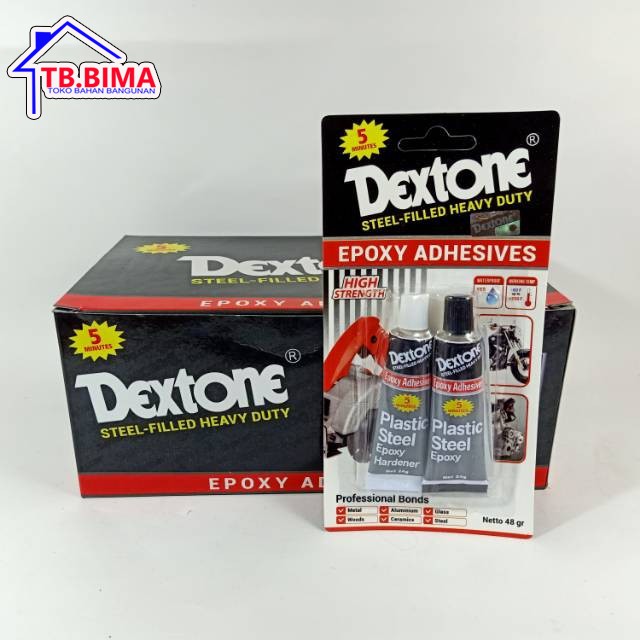 

LEM BESI DEXTONE 5 MENIT EPOKSI 48 Gram / INSTANT GLUE/ LEM KOREA