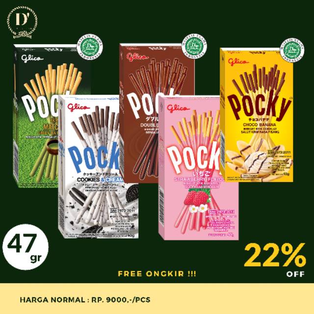 

[PROMO] Glico Pocky All Varian (47gr) - Kemasan Besar