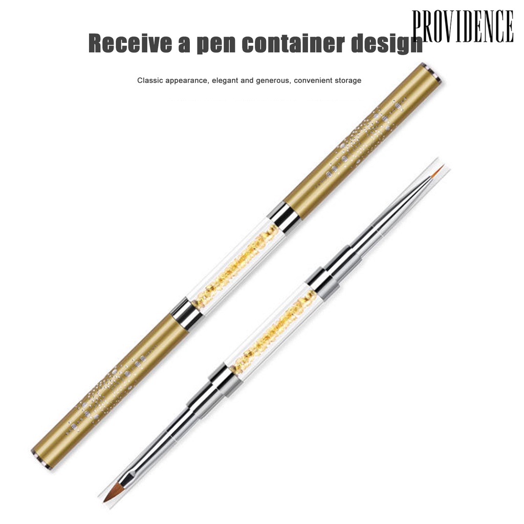 Providence Nail Pen Double Head Rhinestone Penholder Fashion Design Drawing Line Rhinestones Pen Nail Art Brush for Female