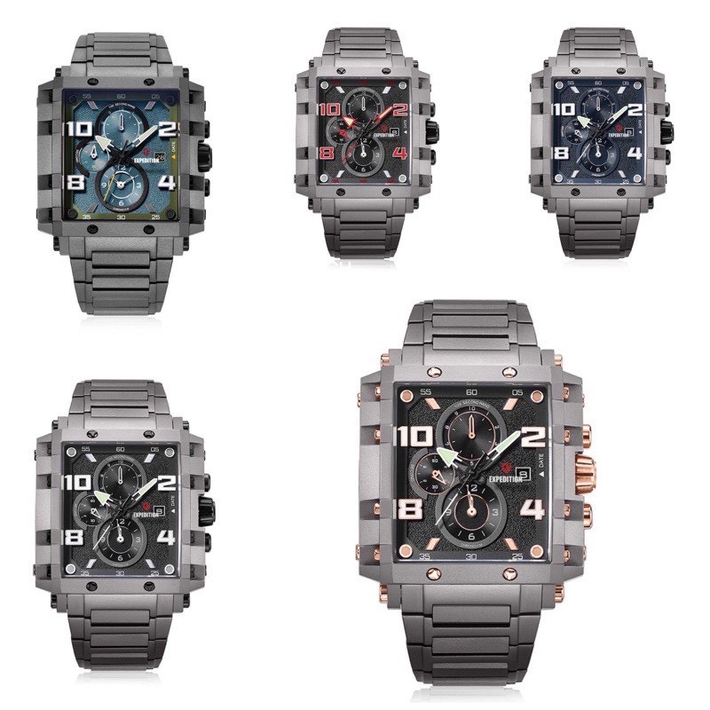 JAM TANGAN PRIA EXPEDITION E 6757 / E6757 EXP6757 EXP 6757 TITANIUM ORIGINAL