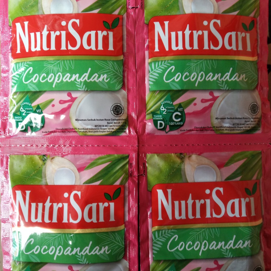 

Nutrisari Rasa Cocopandan | nutri sari isi 10 sachet