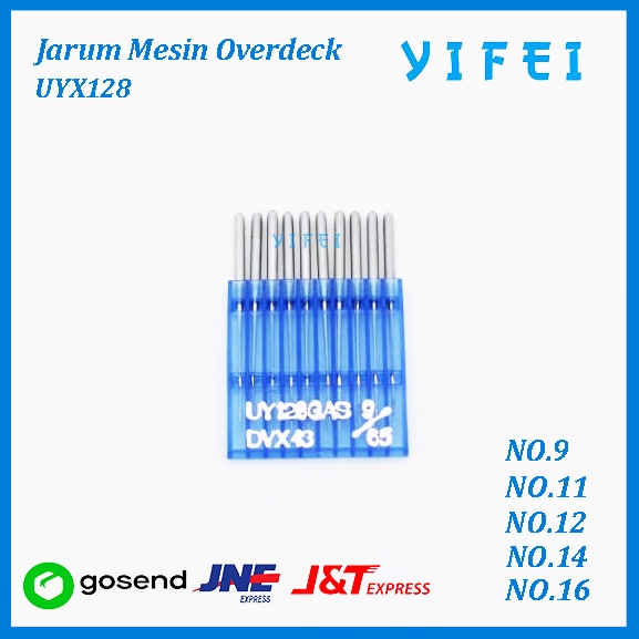 Jarum Overdeck DALI UYx128 No#11#12#14 - 11/Jarum Mesin Jahit Cam - 9