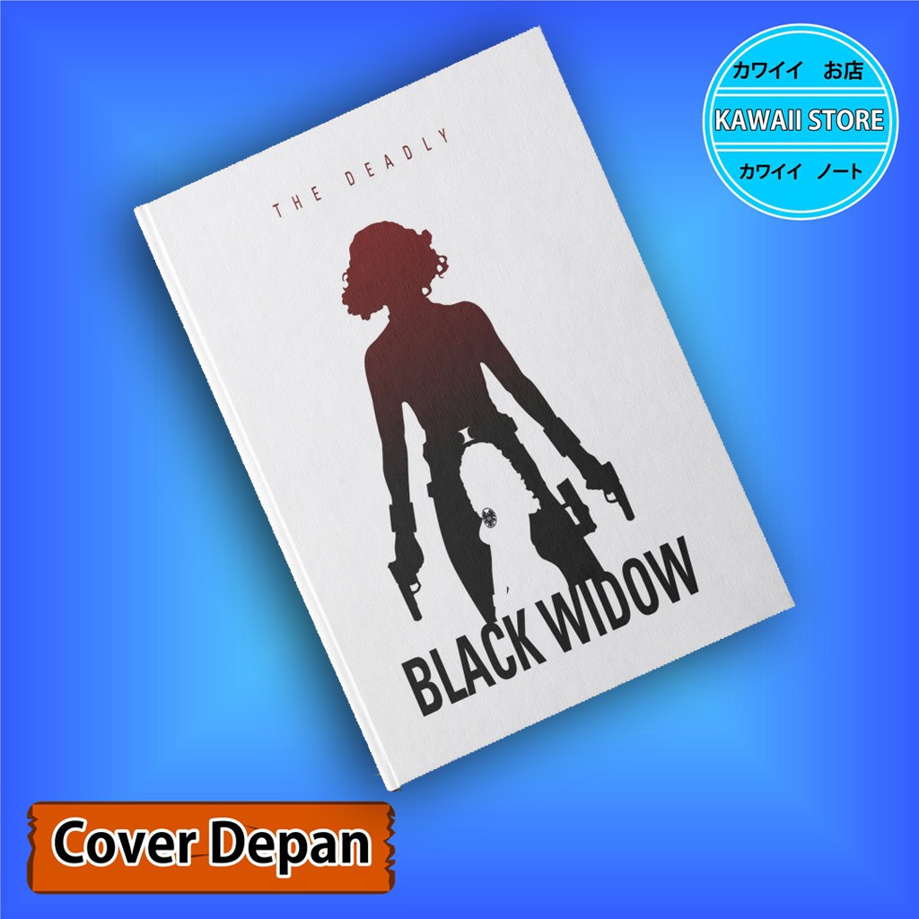 

Notebook / Pocket book Hard Cover Film Marvel Avengers Character BLACK WIDOW uk A5 & A6 / Notes Book