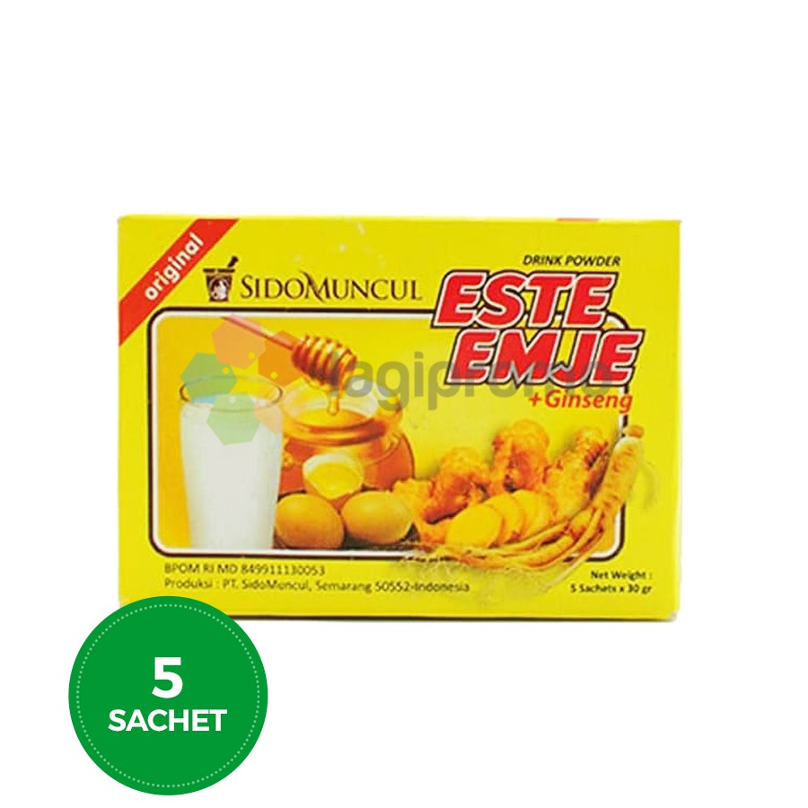 

Sido Muncul Este Emje Original 5 Sachet Menghangatkan dan Menyegarkan Tubuh Alami